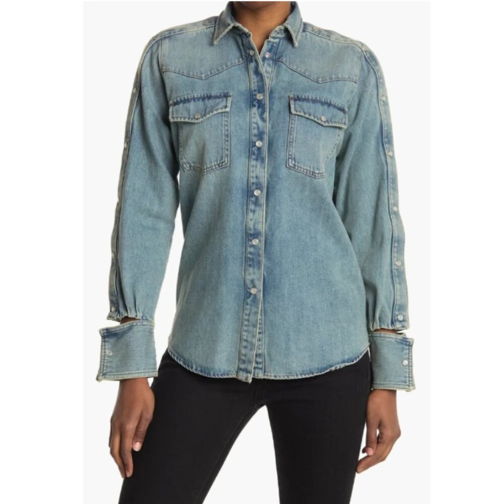 Valentino Denim Button Up Shirt